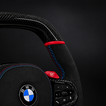 BMW G30 F90 G05 G06 G07 G14 G15 G16 Carbon Fiber Steering Wheel | Alcantara Flat Bottom | M5 M8 X5 X6 X7 SuperNova