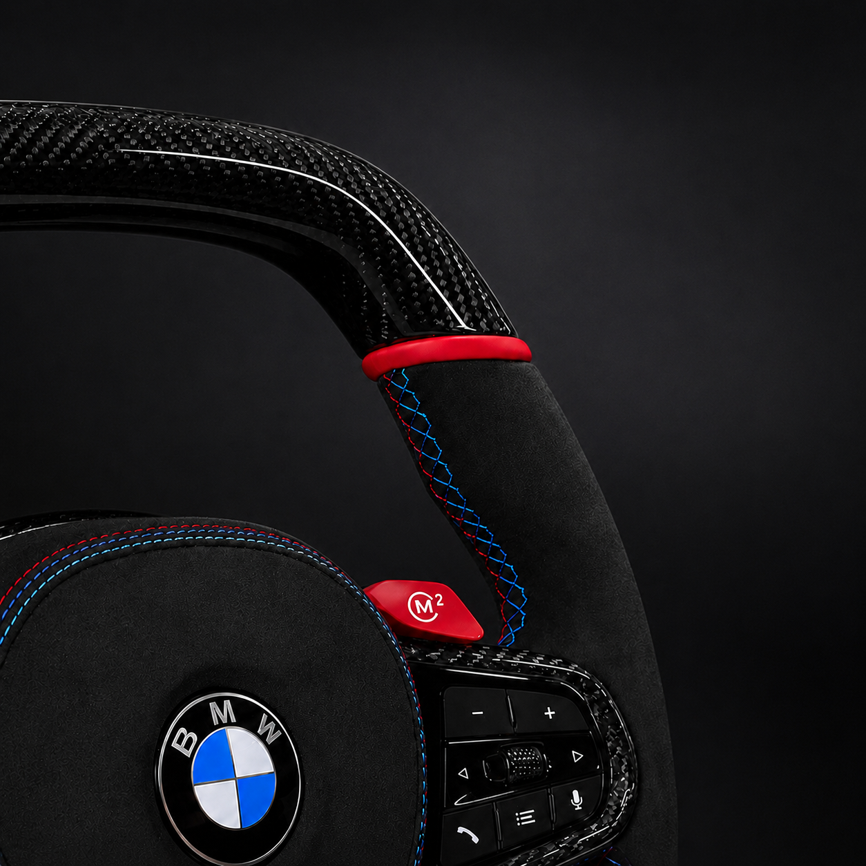 BMW G80 G82 G87 Carbon Fiber Steering Wheel | Alcantara Flat Bottom | M2 M3 M4 SuperNova