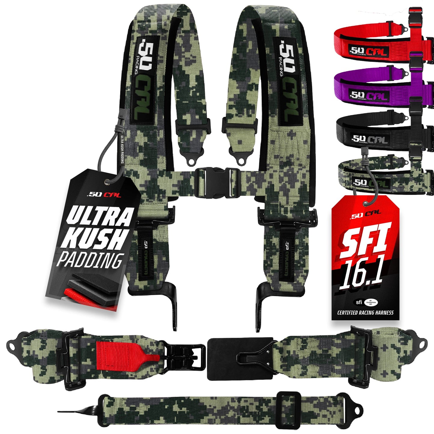 SFI Approved 2" and  3" 5 point Harness, Racing Harness
