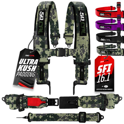 SFI Approved 2" and  3" 5 point Harness, Racing Harness