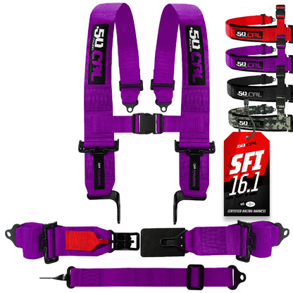 SFI Approved 2" and  3" 5 point Harness, Racing Harness