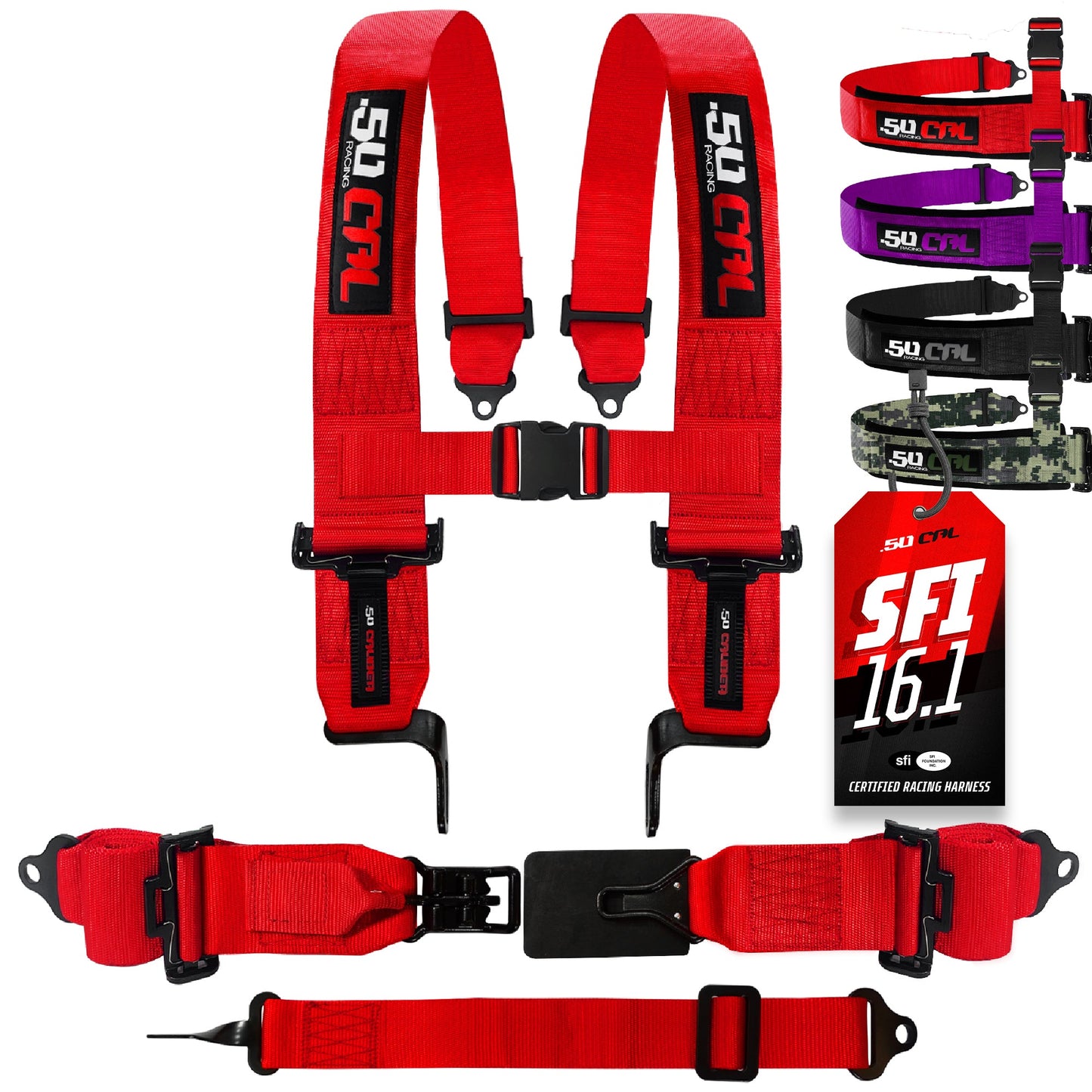 SFI Approved 2" and  3" 5 point Harness, Racing Harness