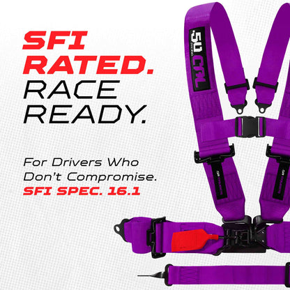SFI Approved 2" and  3" 5 point Harness, Racing Harness