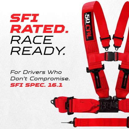 SFI Approved 2" and  3" 5 point Harness, Racing Harness