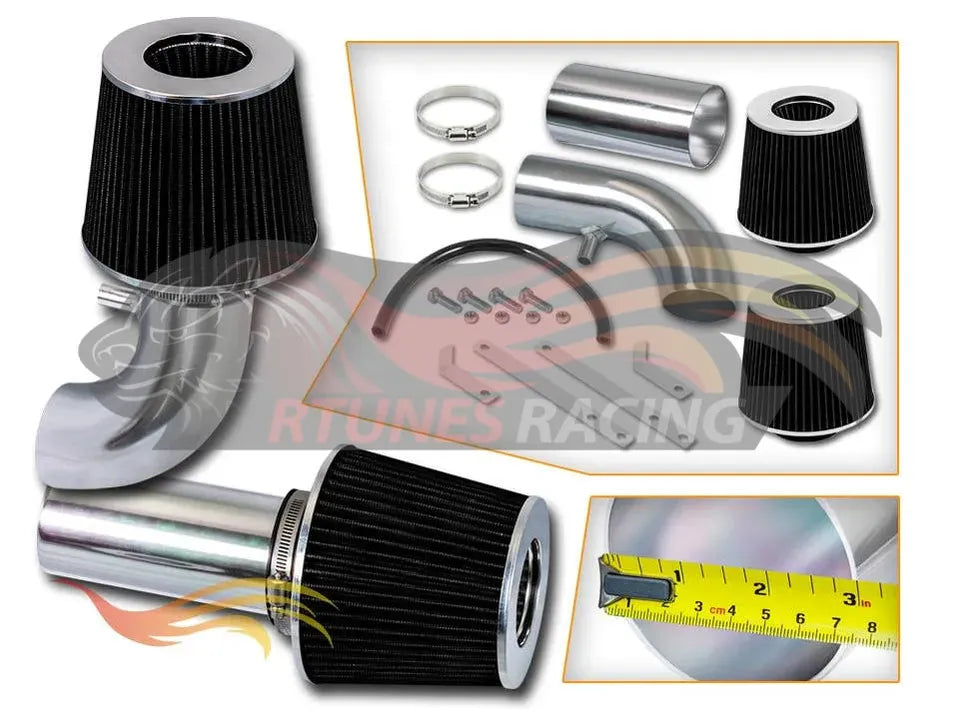 Short Ram Air Intake Kit For 1988-1995 F150/Bronco 5.0/5.8, 88-89 F250 5.0 & 88-95 F250 5.8 (No MAF) | Rtunes Racing | SI-FD-18CK