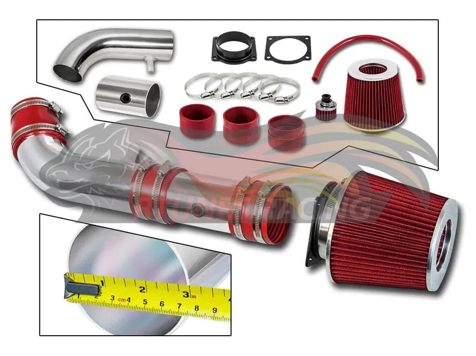 Short Ram Air Intake Kit For 2000-2002 Lincoln Ls 3.0L V6 | Rtunes Racing | SI-LC-01RD