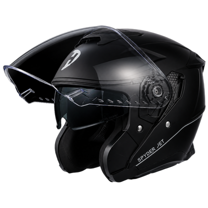 D.O.T. & ECE Daytona Spyder Jet- Dull Black