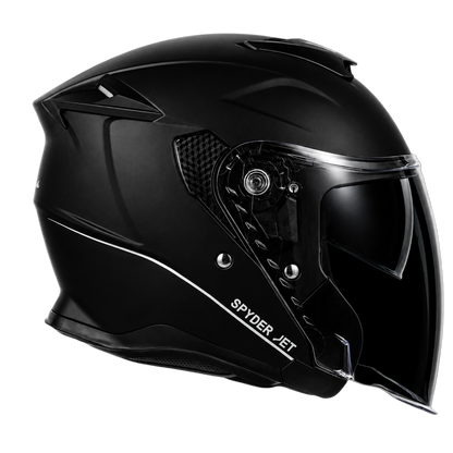 D.O.T. & ECE Daytona Spyder Jet- Dull Black
