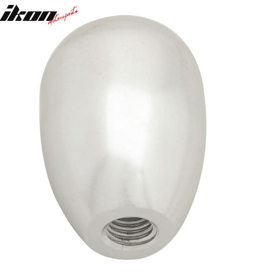 Silver M8X1.25MM Manual T-R Gear Shift Shifter Knob Engraved 5 Speed