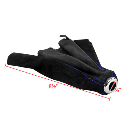 1992-2001 Honda Civic/Del Sol Acura Integra Black Suede JDM Manual Shift Boot w/ Blue Stitching