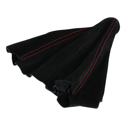 1992-2001 Honda Civic/Del Sol Acura Integra Black Suede JDM Manual Shift Boot w/ Red Stitching