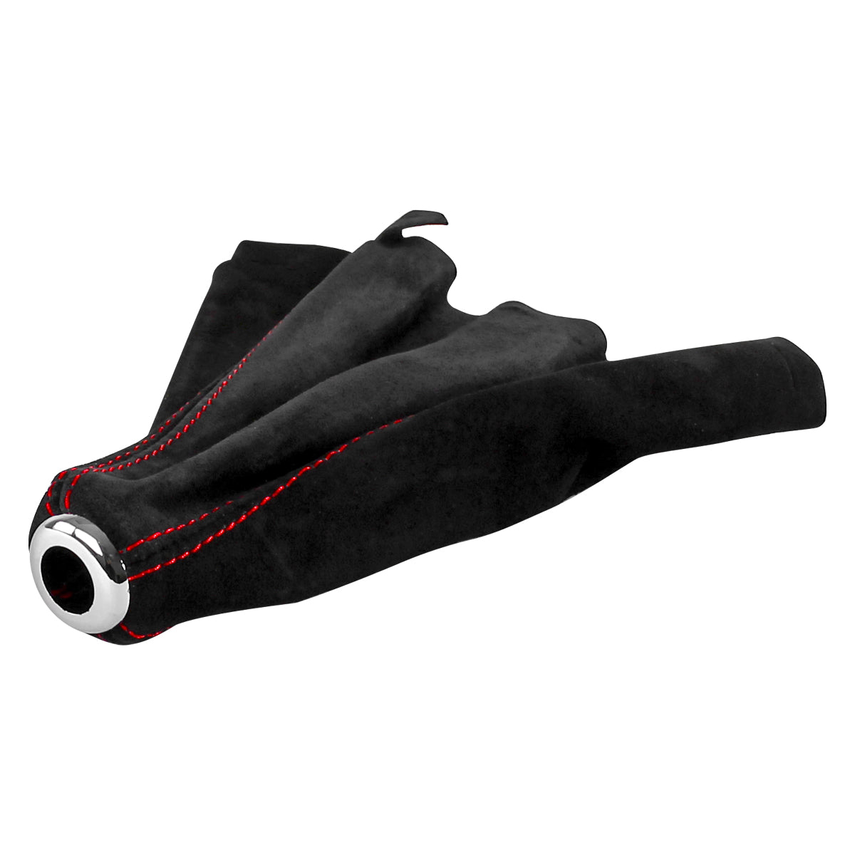 1992-2001 Honda Civic/Del Sol Acura Integra Black Suede JDM Manual Shift Boot w/ Red Stitching