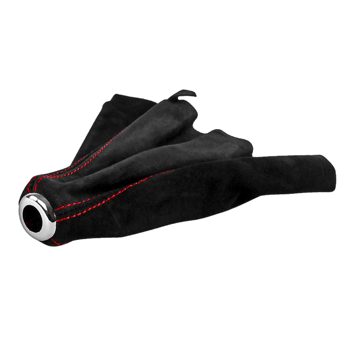 1992-2001 Honda Civic/Del Sol Acura Integra Black Suede JDM Manual Shift Boot w/ Red Stitching