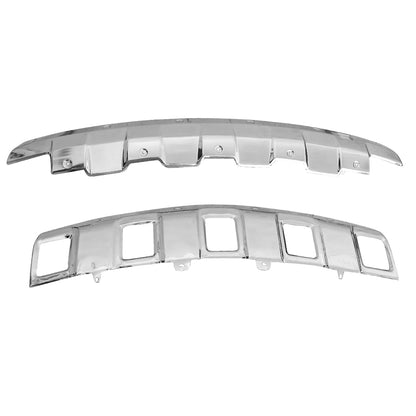 2006-2008 Mercedes Benz W164 ML350 Front & Rear Chrome Stainless Steel Skid Plate Kit