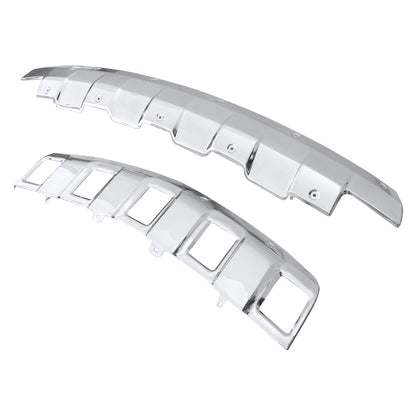 2006-2008 Mercedes Benz W164 ML350 Front & Rear Chrome Stainless Steel Skid Plate Kit