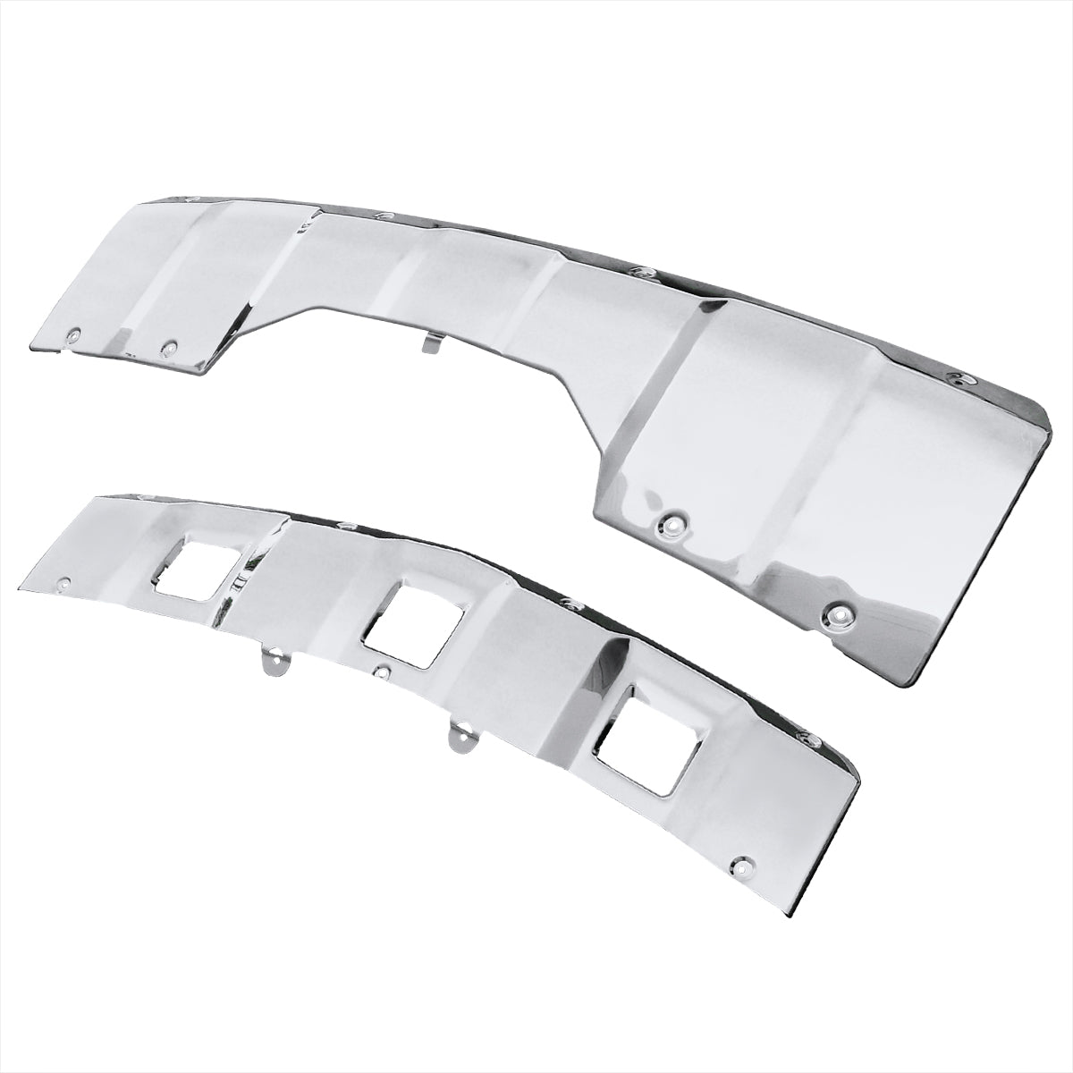 2007-2009 Mercedes Benz X164 GL320/GL350/GL450 Front & Rear Chrome Stainless Steel Skid Plate Kit