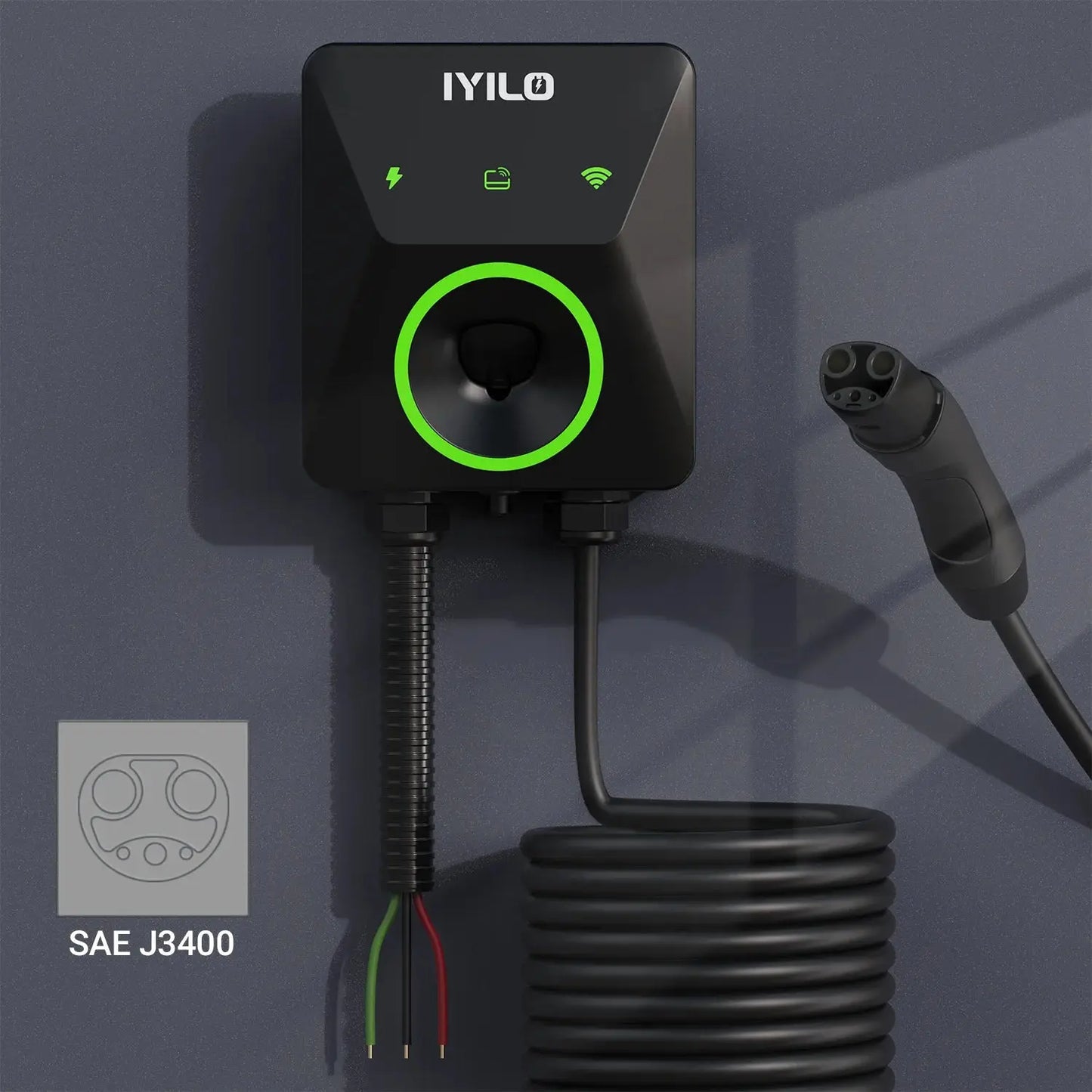 IYILO Level 2 EV Charger NACS (J3400)Hardwired – 48A