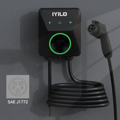 IYILO Level 2 EV Charger J1772 Wall-mounted Hardwired - 48A