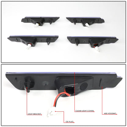 2010-2015 Chevrolet Camaro Chrome Side Marker Set Front & Rear