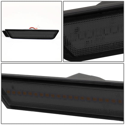 2010-2015 Chevrolet Camaro Smoke Side Marker Lights Front & Rear