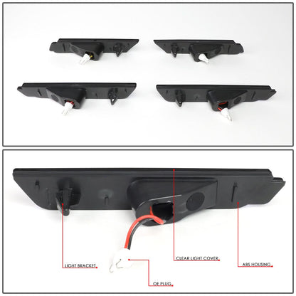2010-2015 Chevrolet Camaro Smoke Side Marker Lights Front & Rear