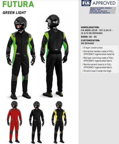 Sparco Futura Driver Race Suit | FIA 8856-2018