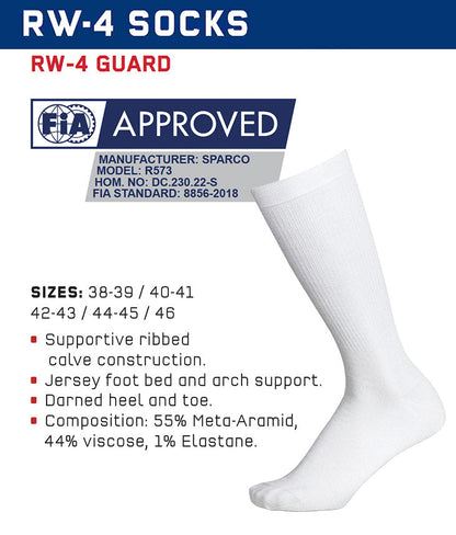 Sparco RW-4 Nomex Socks