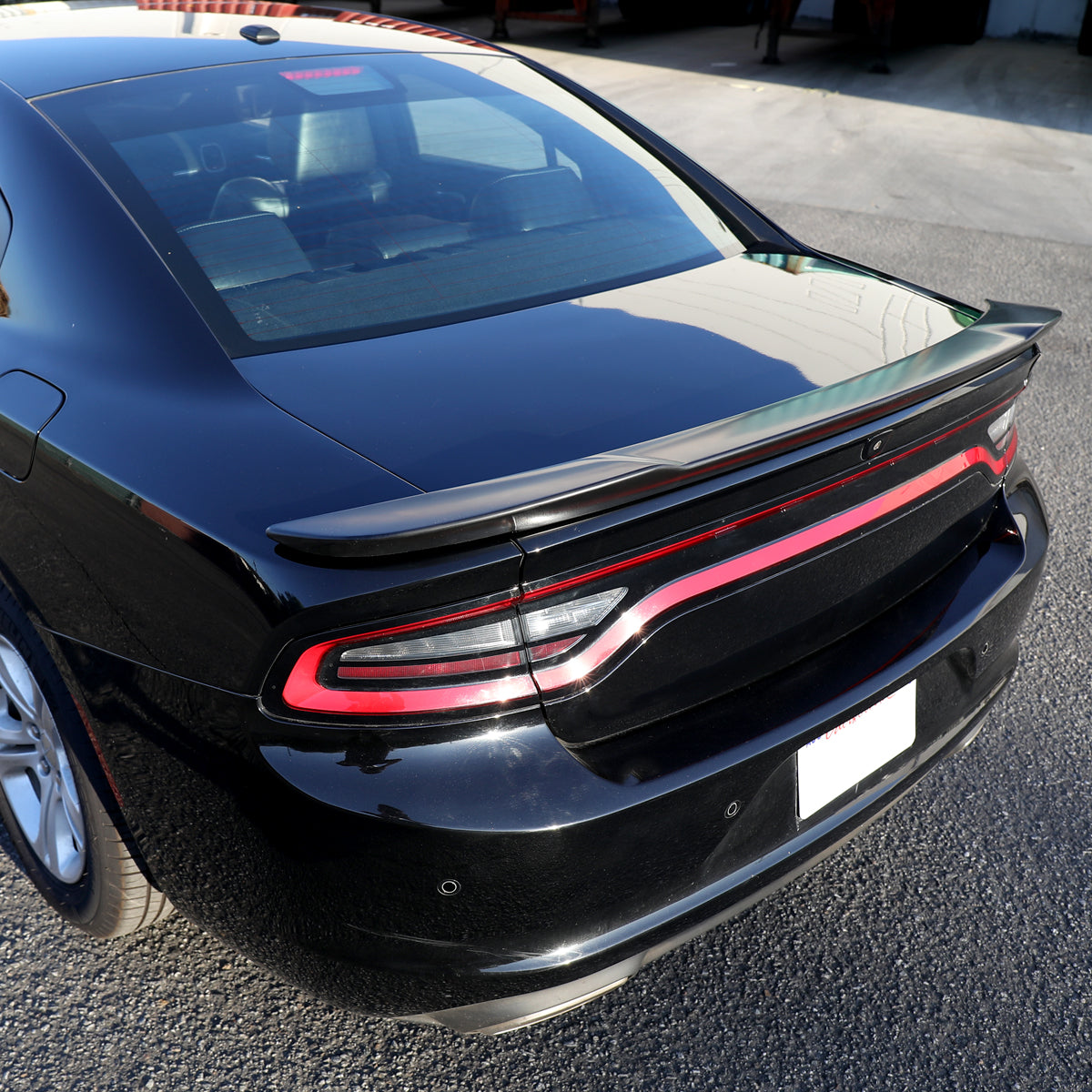 2015-2021 Dodge Charger Matte Black ABS Hellcat Style Rear Spoiler