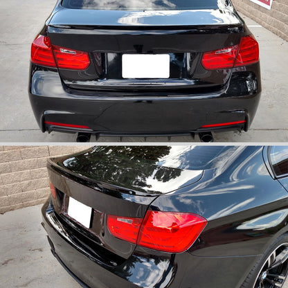 2012-2019 BMW F30 3 Series Sedan Glossy Black M Perfromance Aesthetic ABS Rear Trunk Spoiler