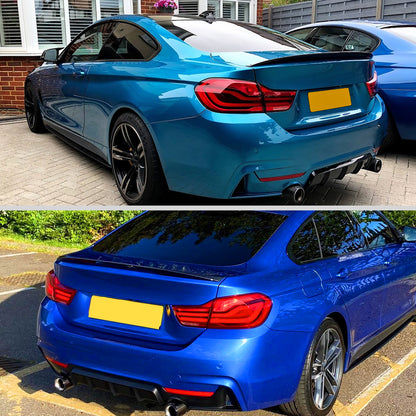 2014-2020 BMW F32 3 Series Coupe Glossy Black  M Perfromance Aesthetic  ABS Rear Trunk  Spoiler