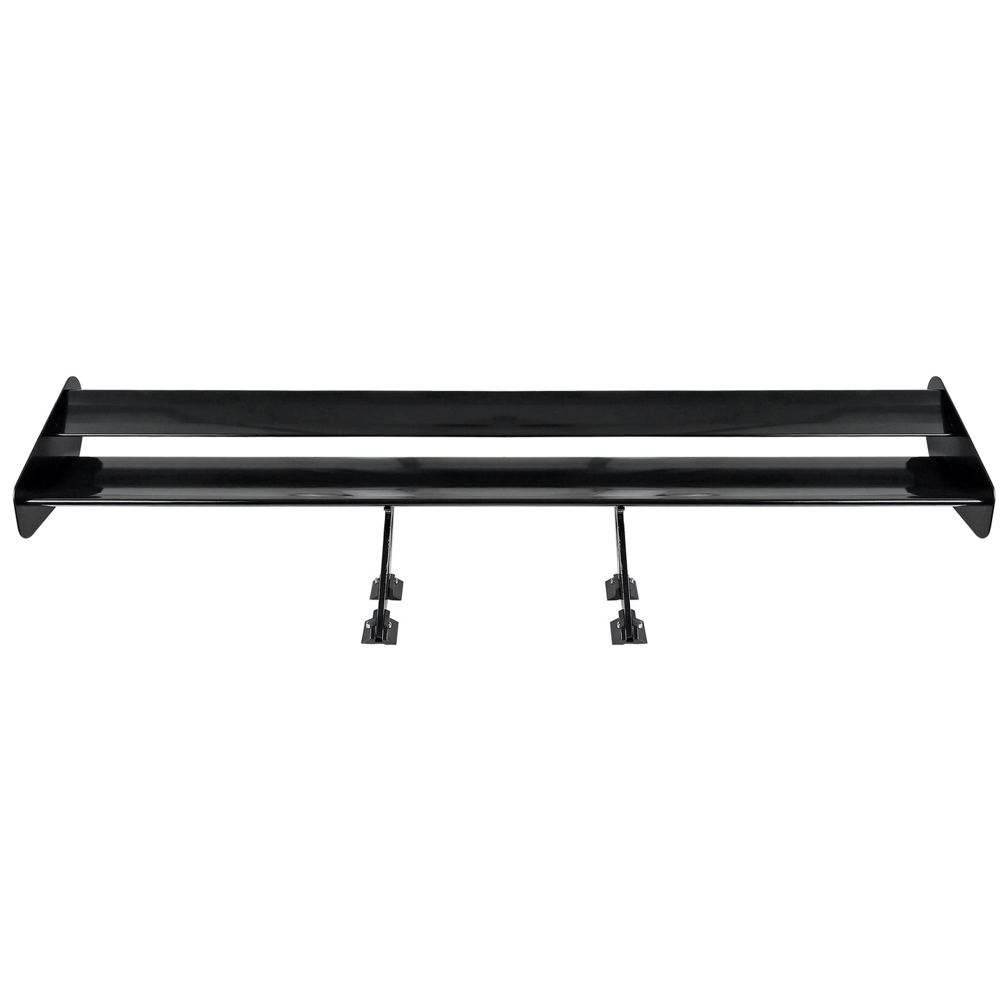 Universal Black CNC Aluminum 52" Double Deck Adjustable Trunk Spoiler Wing