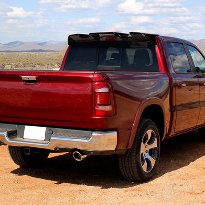 2019-2024 Dodge RAM 1500 Rear Roof Glossy Black Truck Spoiler Wing Kit