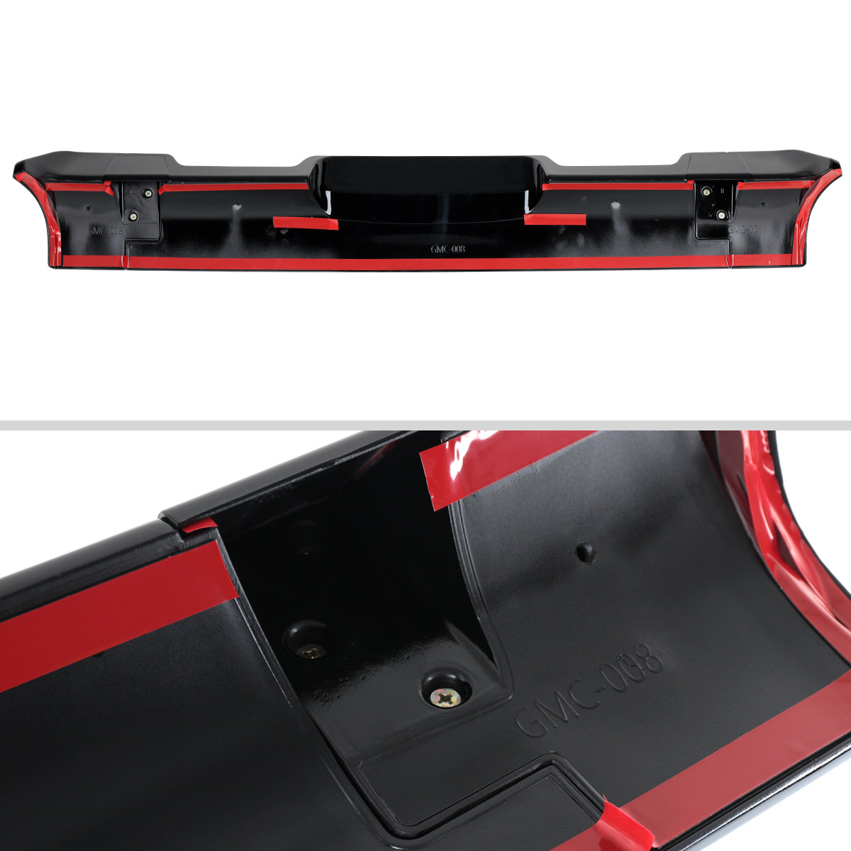 2014-2017 GMC Sierra 1500 Rear Roof Glossy Black Truck Spoiler Wing Kit
