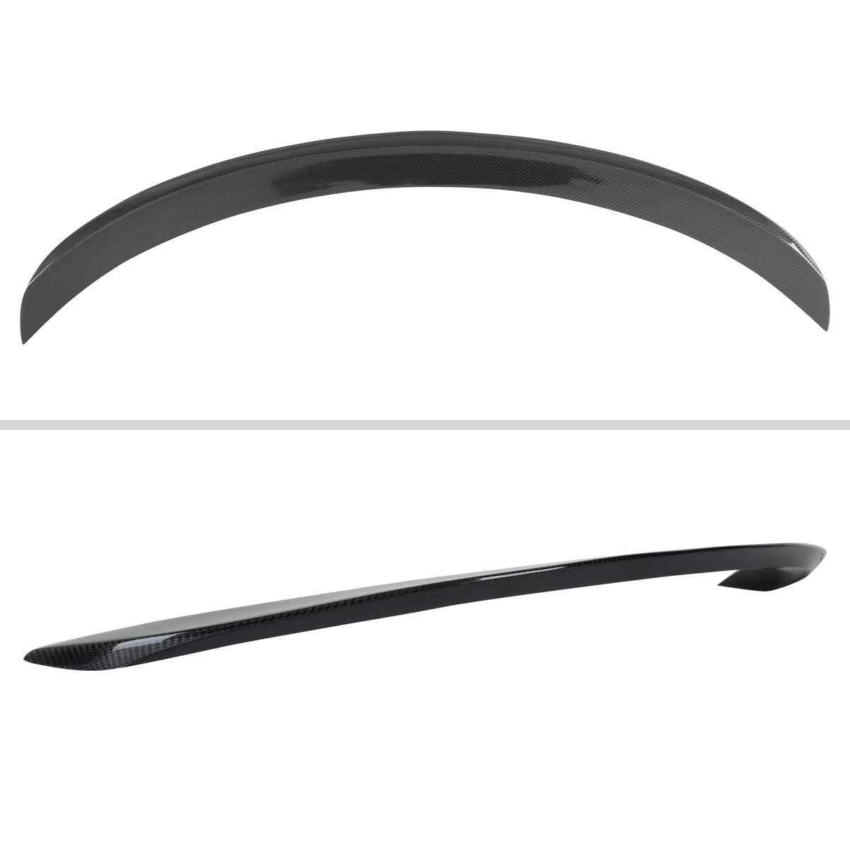 2017-2020 Tesla Model 3 Glossy Black Carbon Fiber Factory Style Rear Trunk Spoiler