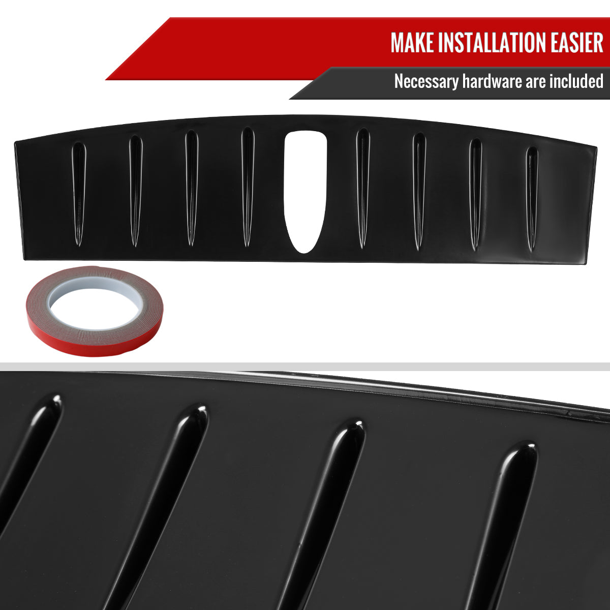 2015-2021 Subaru WRX/STI Matte Black ABS Shark Fin Style Rear Roof Spoiler