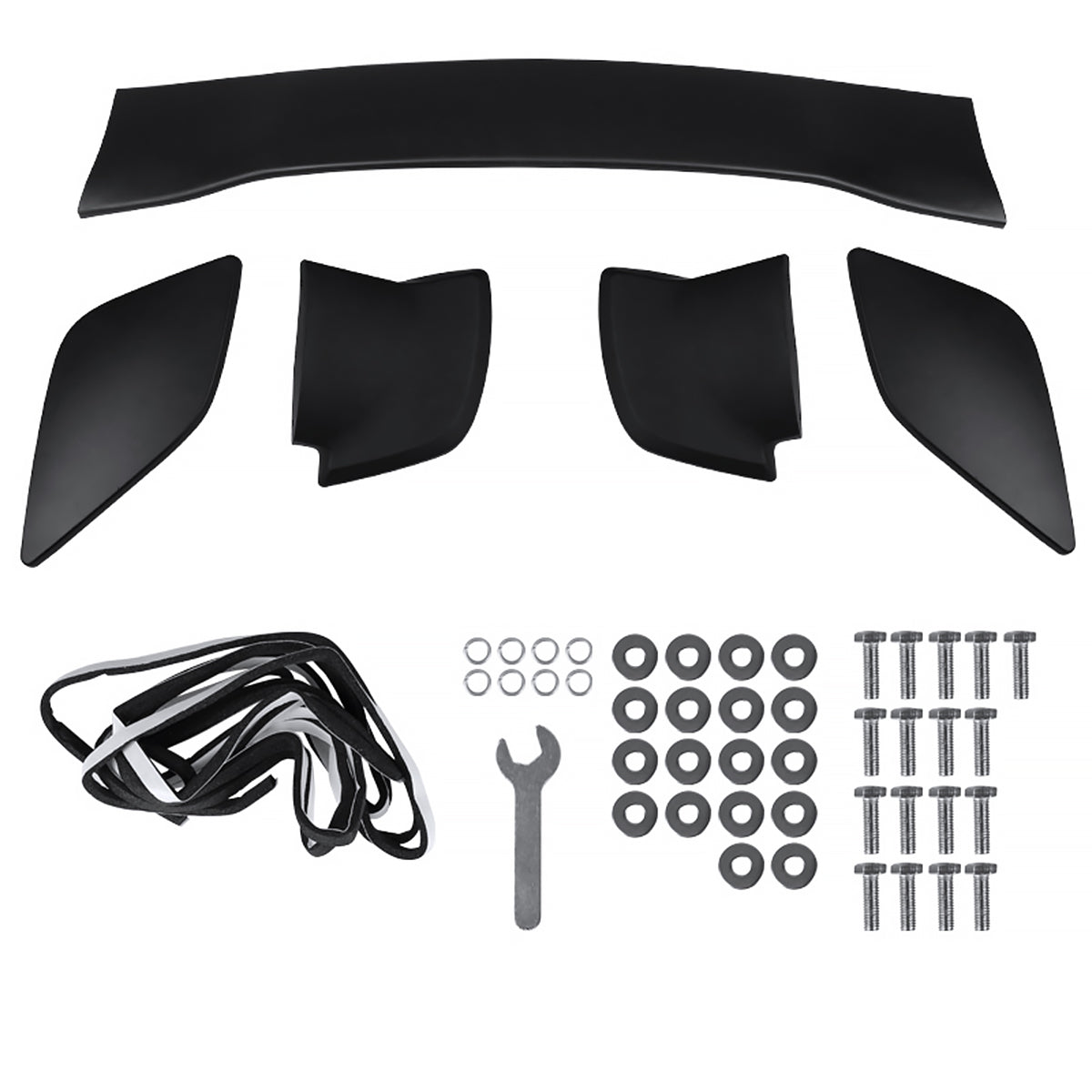 2015-2021 Subaru WRX/STI Matte Black ABS Factory STI Style 5PC Rear Spoiler Wing