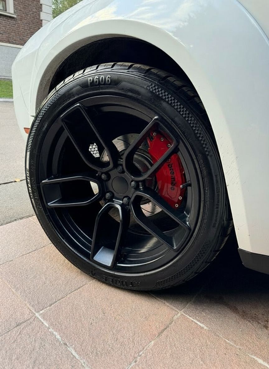 SR2 20x9.5 5x115 +15 71.5 Matte Black
