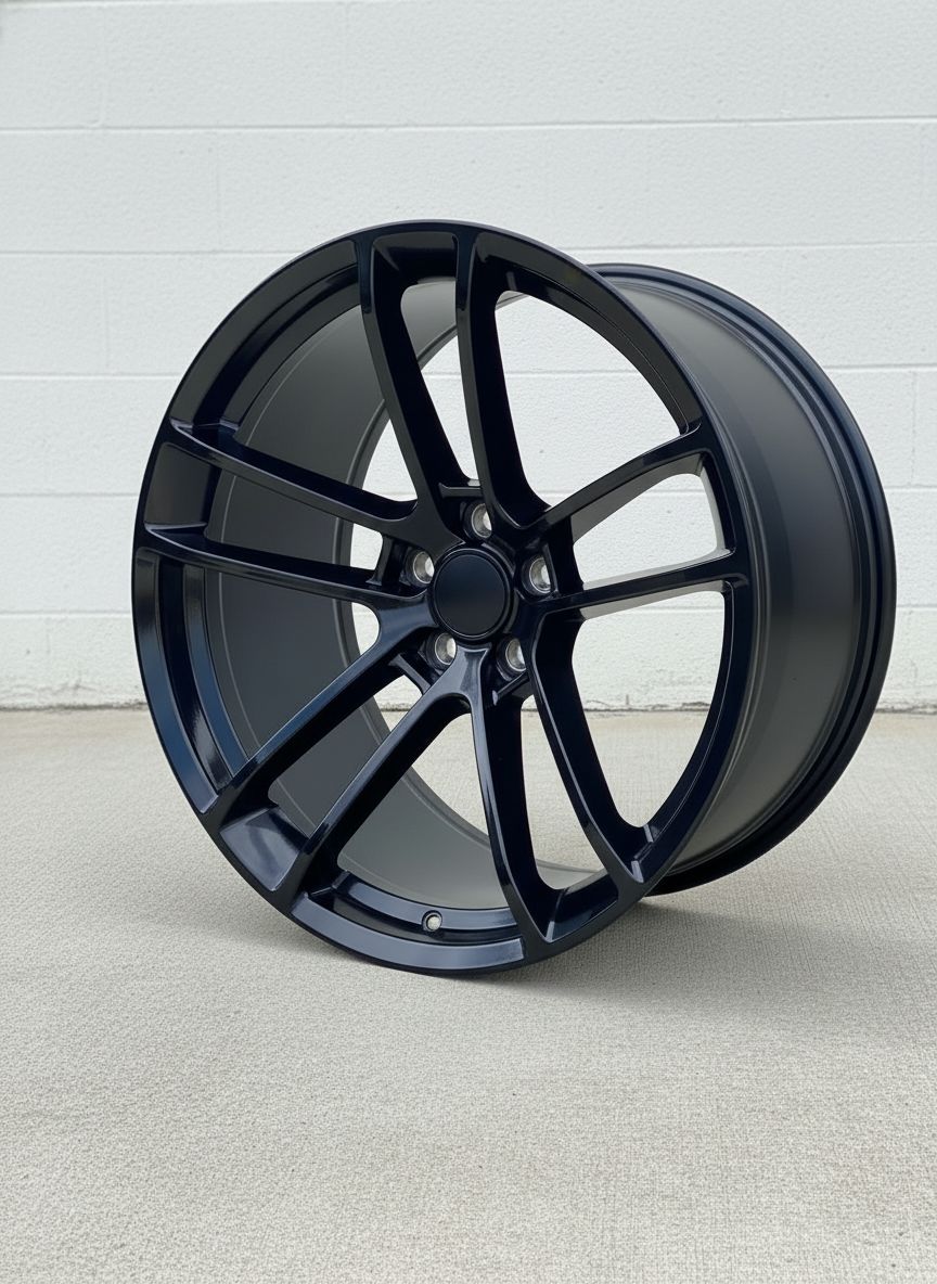 SR4 20x9.5 5x115 +18 71.5 GLOSS BLACK (Dodge SRT Challenger Charger)