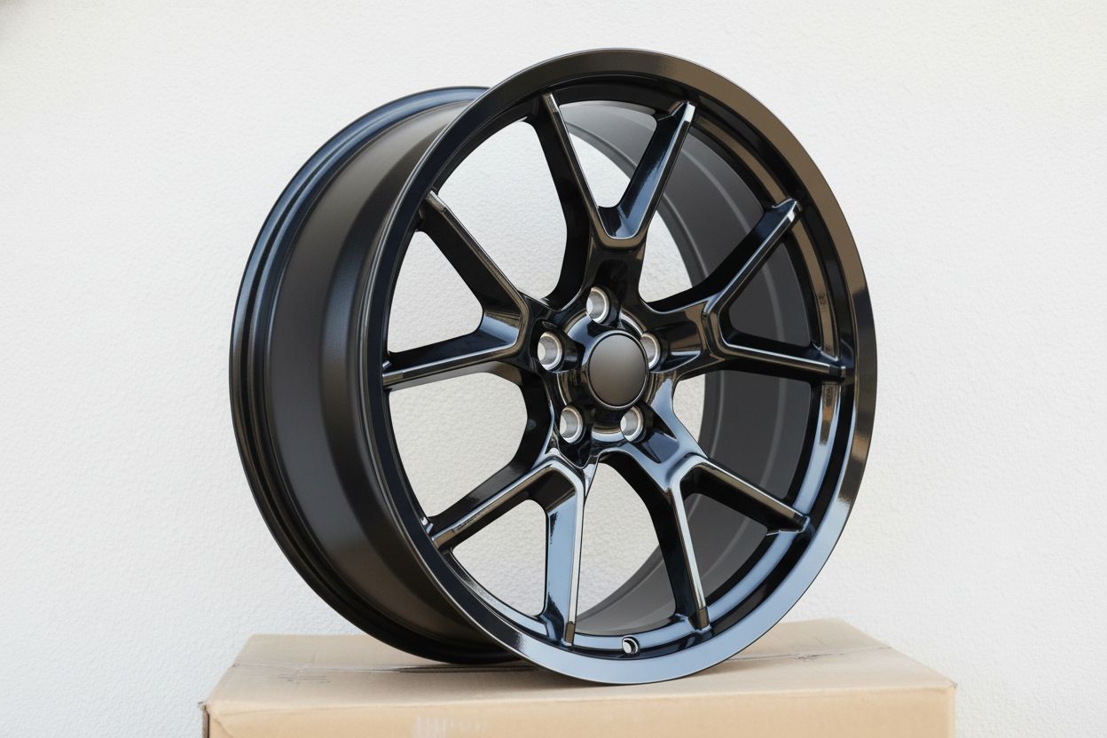 SR6 20x9 5x115 +10 71.5 Gloss Black