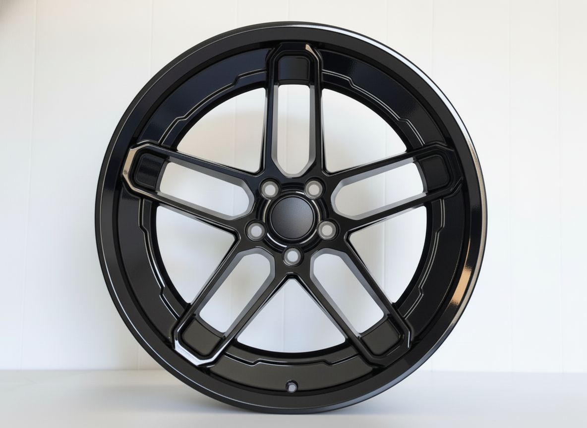SR8 20x11 5x115 +18 CB71.5 Gloss Black