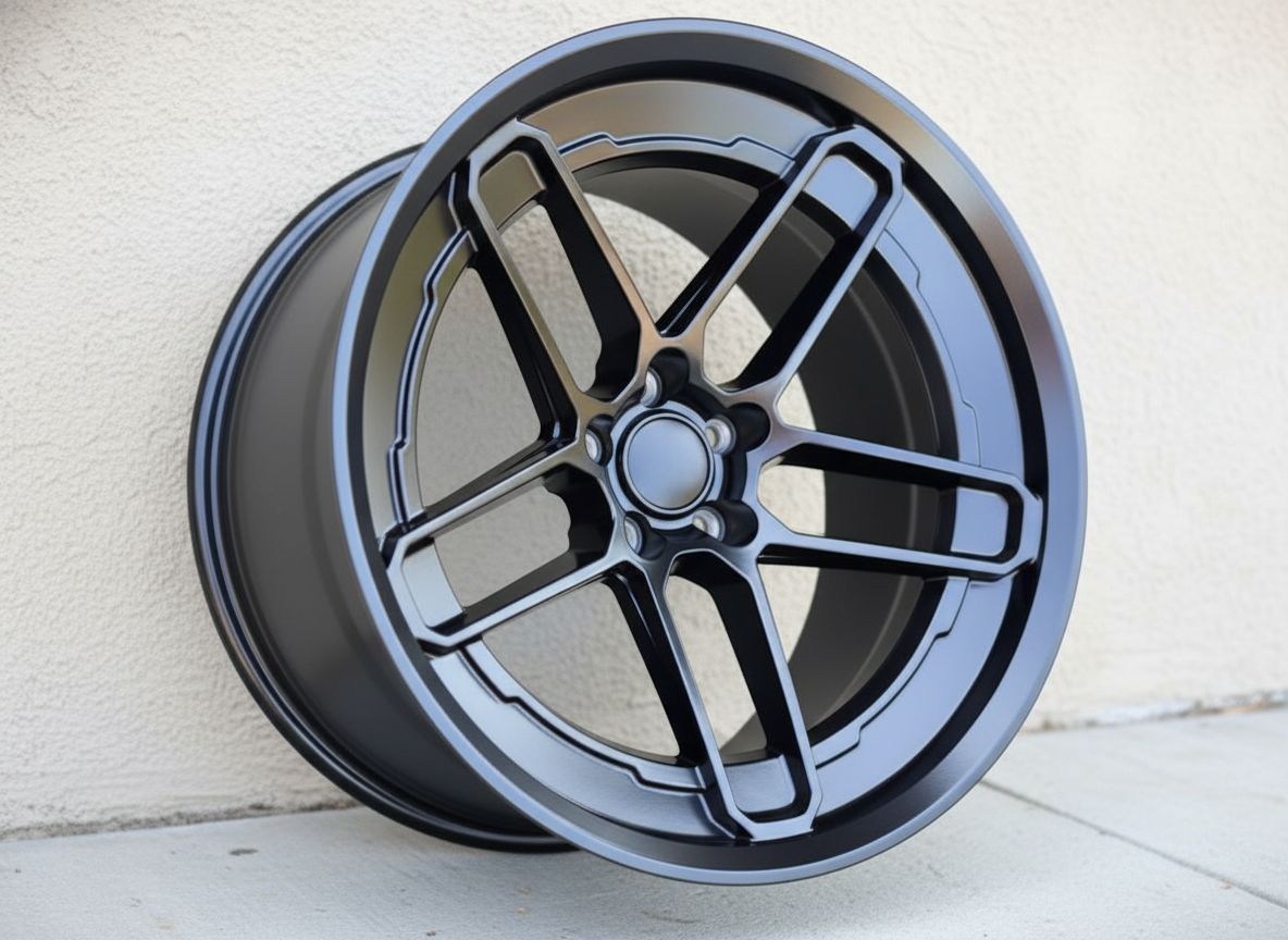 SR8 20x9.5 5x115 +15 71.5 Matte Black