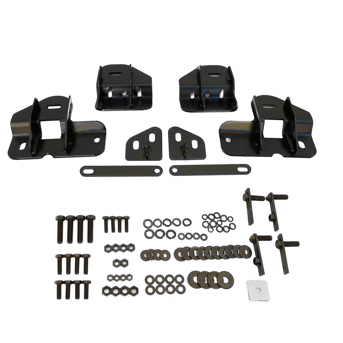 2009-2014 Ford F-150 SuperCrew Cab 3" Black Stainless Steel Side Step Nerf Bars