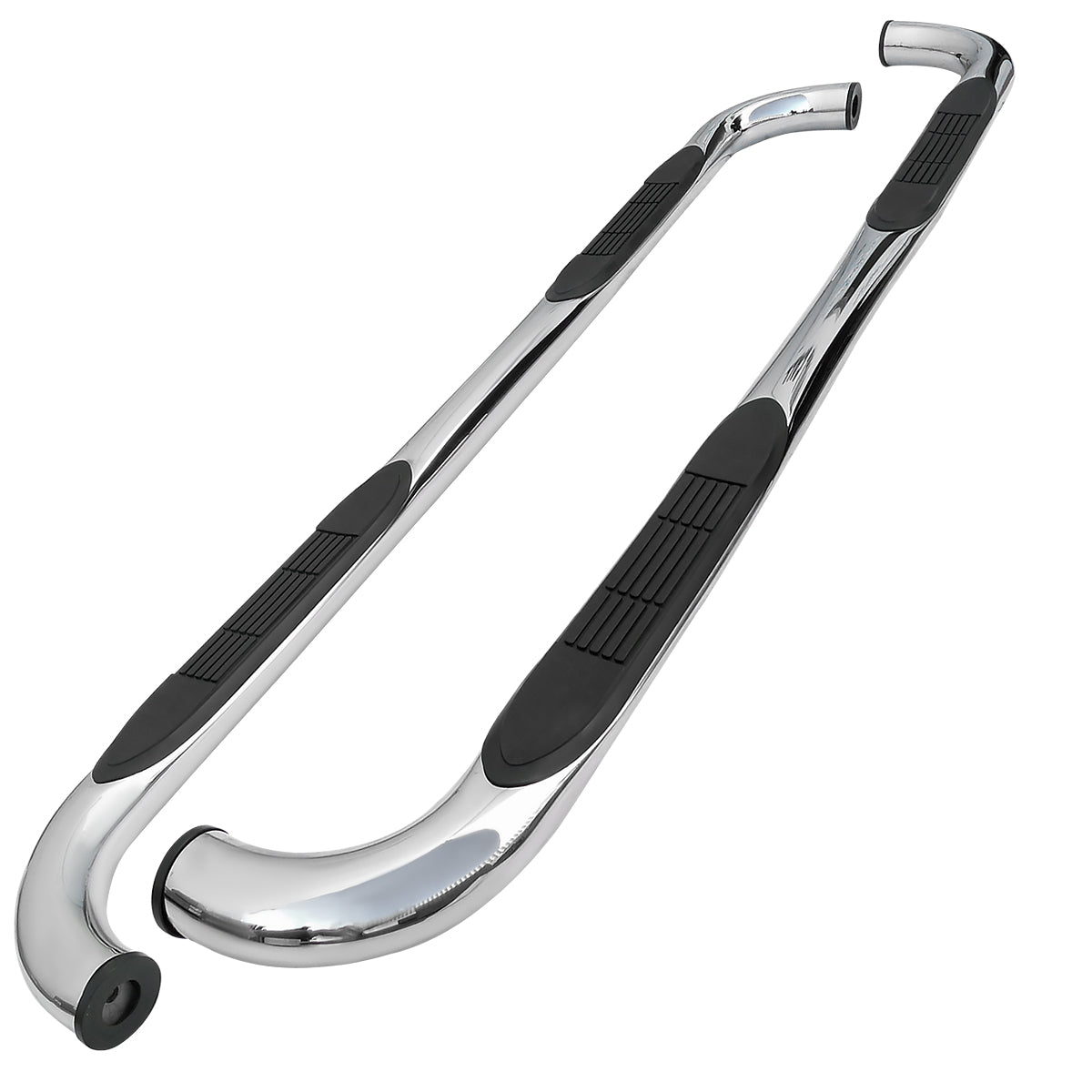 1999-2016 Ford F-250/F-350/F-450/F-550 SuperCrew 3" Chrome Stainless Steel Side Step Nerf Bars