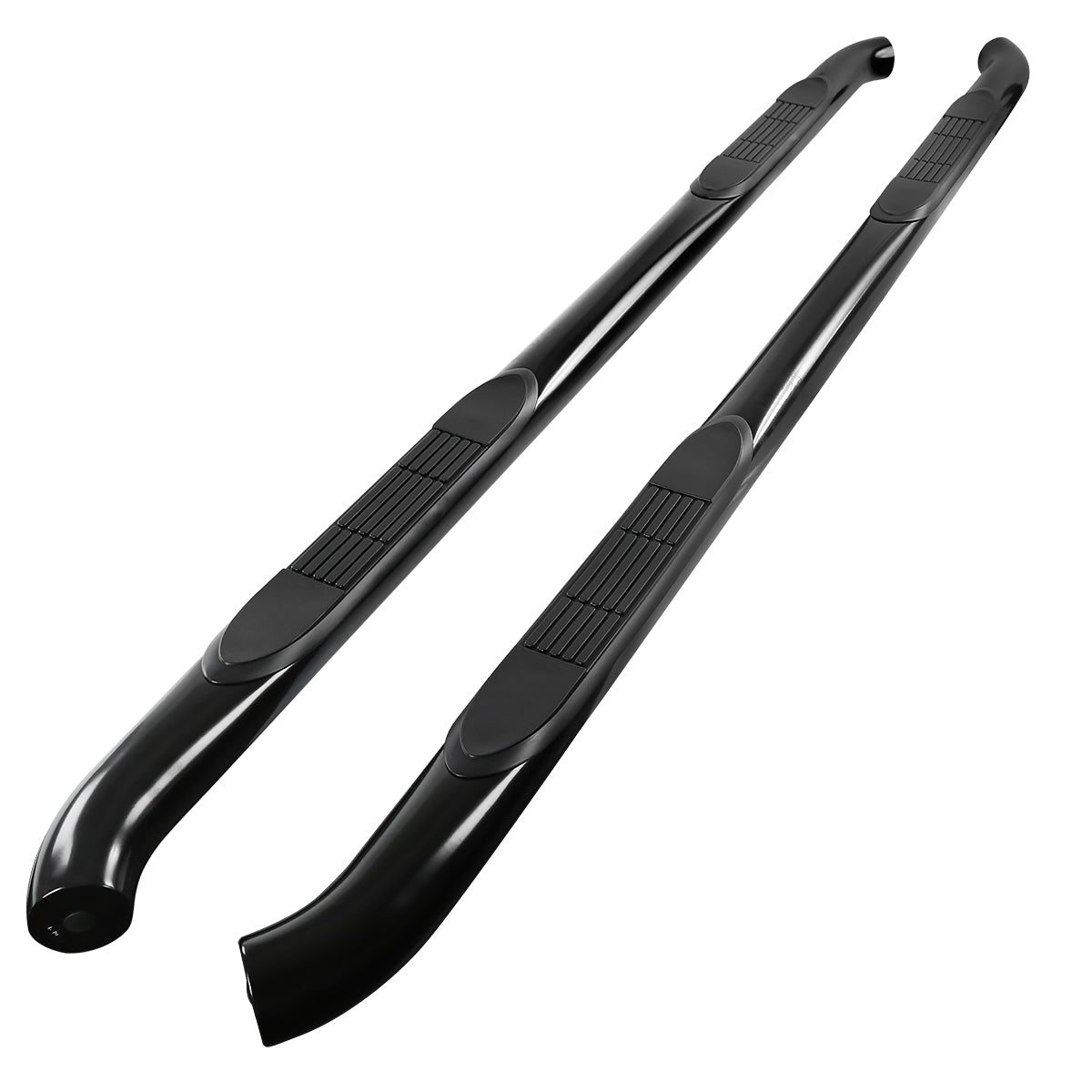 2005-2024 Nissan Frontier Crew Cab 3" Black Stainless Steel Side Step Nerf Bars