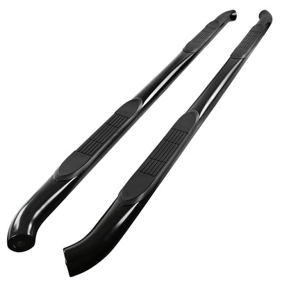 2005-2024 Nissan Frontier Crew Cab 3" Black Stainless Steel Side Step Nerf Bars