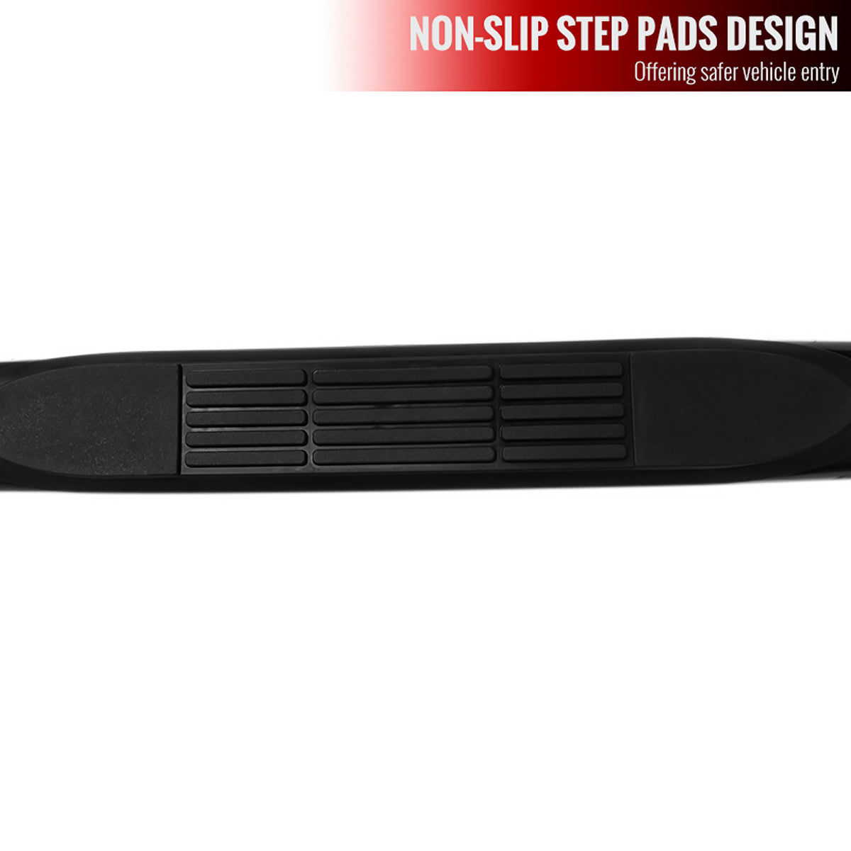 2017-2024 Honda Ridgeline Black Stainless Steel Side Step Nerf Bars