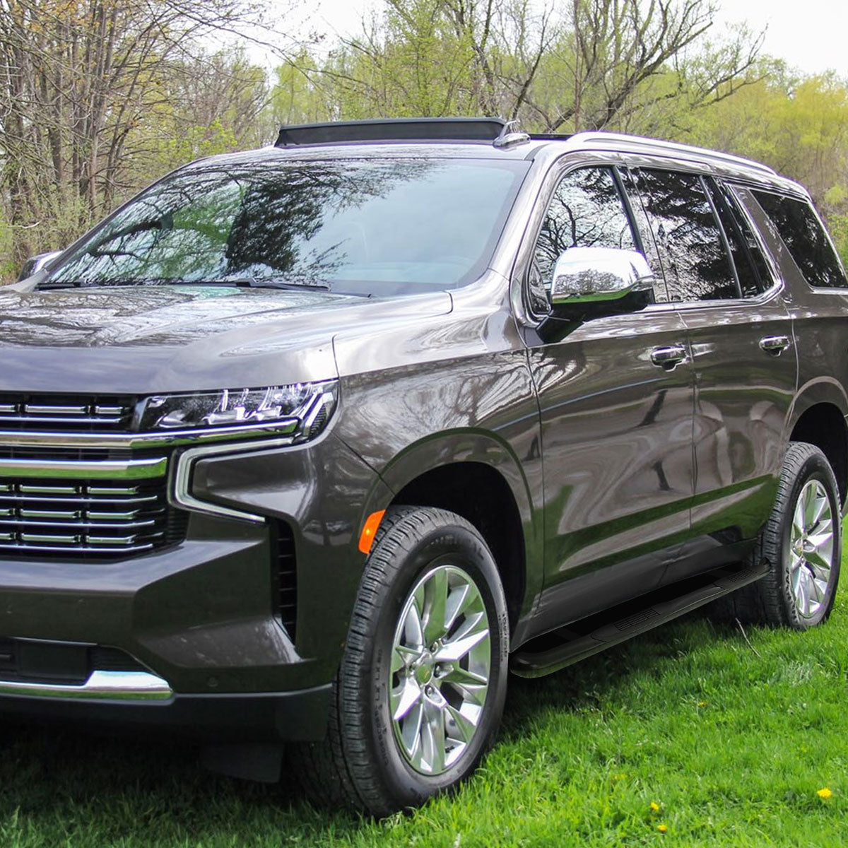 2021-2022 Chevrolet Tahoe/GMC Yukon Black 3" Side Step Nerf Bars Running Boards