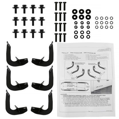 2004-2024 Nissan Titan King Extended Cab Chrome Stainless Steel Side Step Nerf Bars