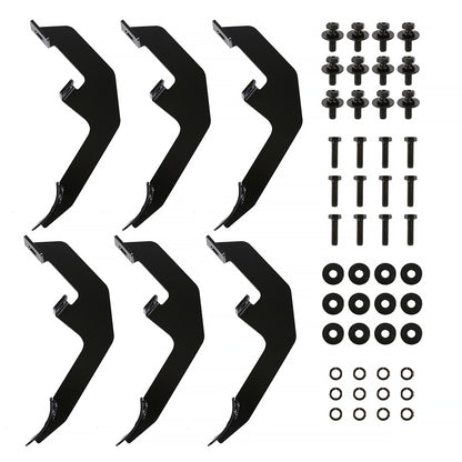 2019-2021 Chevrolet Silverado/GMC Sierra 1500/2500/3500 Double Cab 4" Black Stainless Steel Side Step Nerf Bars