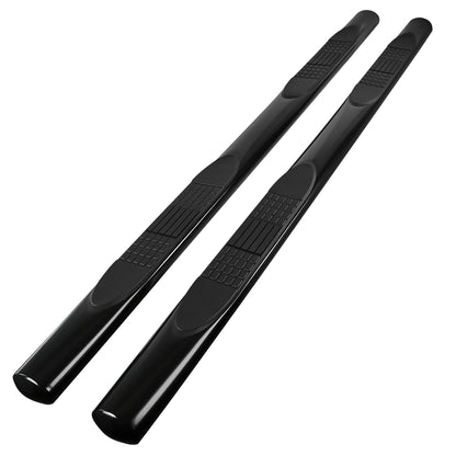 2005-2021 Toyota Tacoma Double (Crew) Cab 4" Black Stainless Steel Side Step Nerf Bars